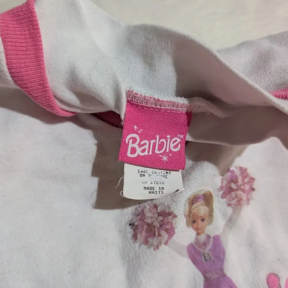 Vintage Barbie | Cheerleader Sweatshirt & Fleece Skirt Outfit Set | Girls 4